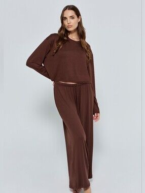 NWT Bumpsuit "The Cloud" Lounge Set in Chocolate - 1x/2x